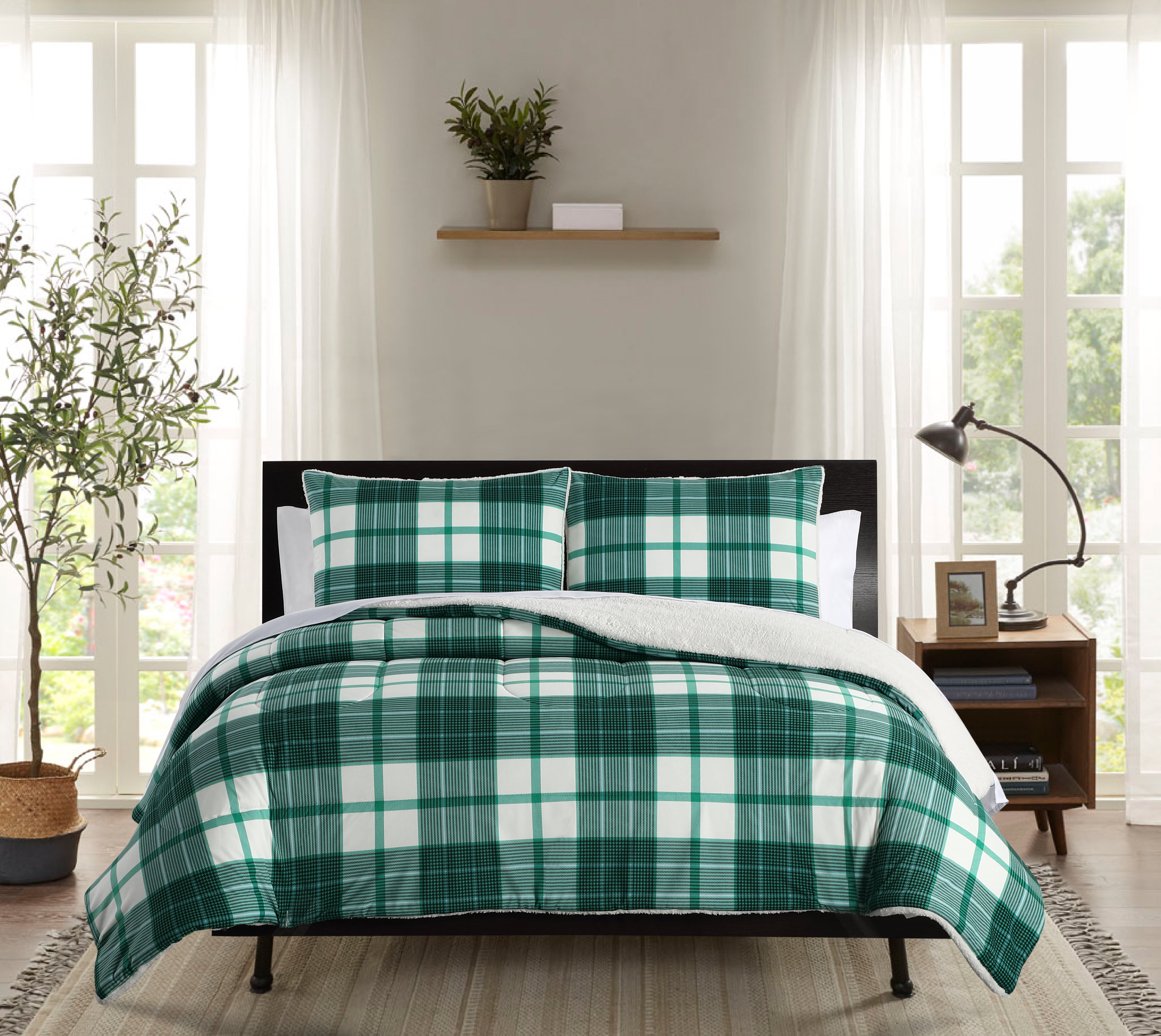 Details about   REMINGTON 4PC QUEEN SIZE SHEET SET BLUE AND GREEN PLAID NEW IN PACKAGE 