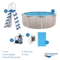 thumbnail image 5 of Aquarian Phoenix Steel Outdoor Above Ground Swimming Pool Kit, Gray, 5 of 11
