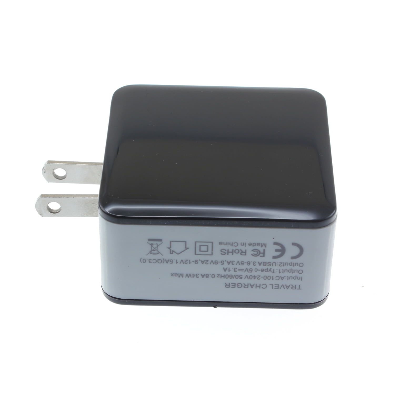 36W Quick Home Charger w 6ft Metal USB Cable Q7G for Razer Phone 2 - RED Hydrogen One - Samsung Galaxy Tab S3 9.7 S9 Plus, S8+ S8, S10e S10 Plus active 5G Note 9 8 A9 A50 - Sonim XP8 XP3