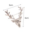 thumbnail image 5 of Ziurtnc Unisex Brooch Retro Antler Shape Stainless Exquisite Vintage Anti-slip Wear-resistant Coat Collar Hat Scarf Decoration Clothes Pin Garment Jewelry, 5 of 7