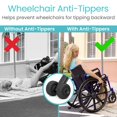 thumbnail image 2 of Antivuelco para sillas de ruedas Vive Straight: accesorio antivuelco duradero para sillas de ruedas médicas, sillas de transporte, sillas de trabajo pesado y bariátricas. Mayor estabilidad y seguridad, 2 of 5