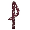 thumbnail image 1 of INSPIRE CHIC Women Ribbon Neckerchief Heart Pattern Narrow Hair Wrist Scarf Handle Wrap Wine Red Heart L, 1 of 5