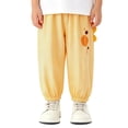 thumbnail image 3 of SROBPTY Toddler Boys Pants Print Straight Leg Soft Elastic Waist Breathable Trousers for 1-3Y, 3 of 5