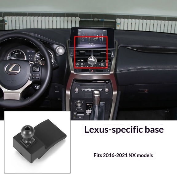 Car Phone Mount Adapter For Lexus 2016-2021 NX Holder Stand Mobile Car Cellphone Gravity Bracket Only Base