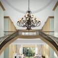 thumbnail image 6 of 5498-58-Livex Lighting-Millburn Manor - 28 Light Chandelier in French Country Style - 63 Inches wide by 64 Inches high, 6 of 7