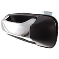 thumbnail image 2 of Exterior Door Handle Compatible with 2008-2009 Dodge Durango Rear, Driver Side Chrome Lever with Smooth Black Bezel, 2 of 3