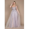 thumbnail image 2 of Dylan & Davids Long Jeweled Beaded Tulle Prom Dress, 2 of 7