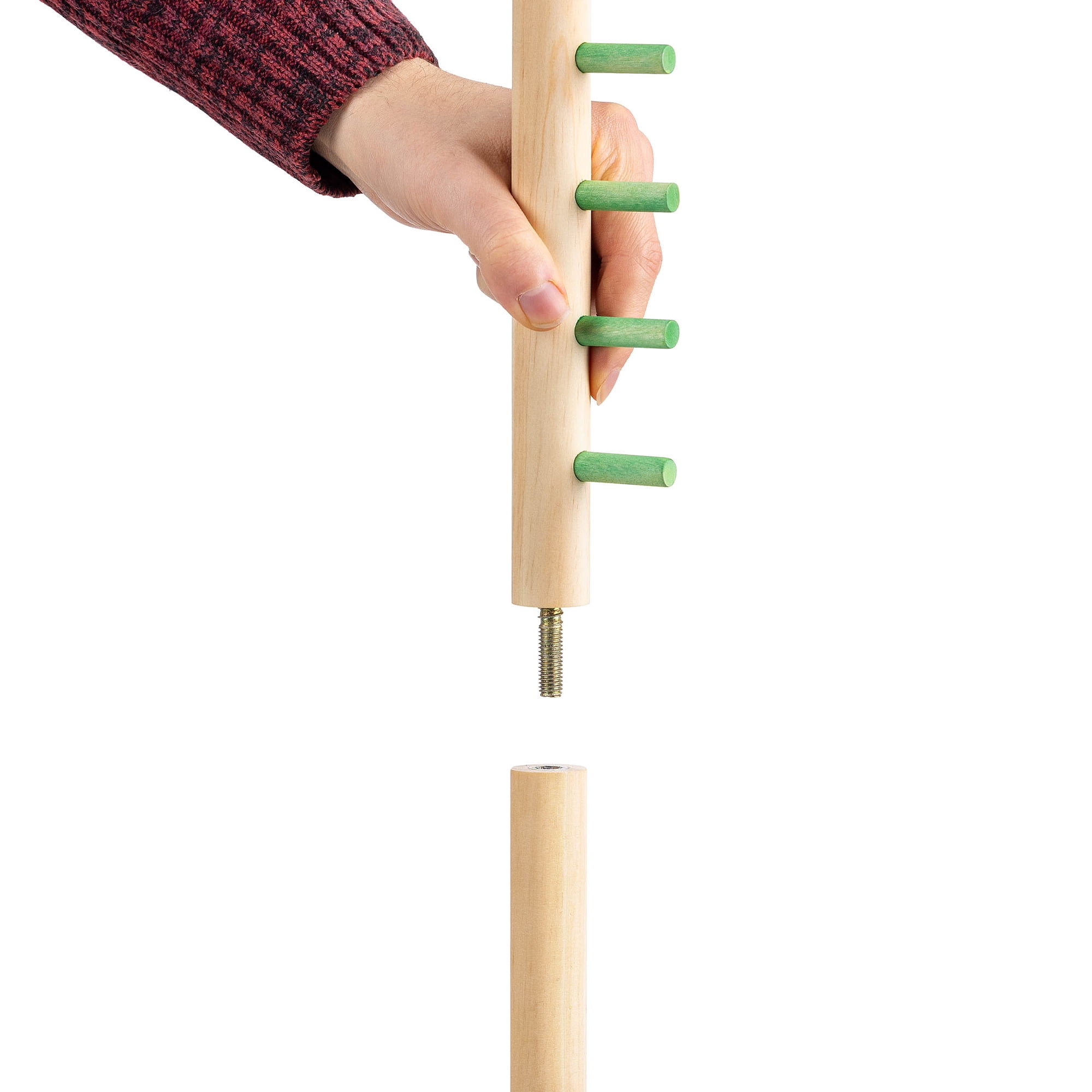 Grasshopper Games: Limbo - Classic Game, Wood Set, Test Flexibility & Balance, In-Outdoor Play, Travel Bag, Party & Backyard Activity, Family Age 3+