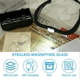 thumbnail image 4 of Magnifying Glasses Rechargeable Head Magnifier 1.5X 2.5X 3.5X 5X Headband Magnifying Glass with Light Eyeglasses Magnifier Jewelers Magnifying Glass for Close Work Crafts Reading, 4 of 7