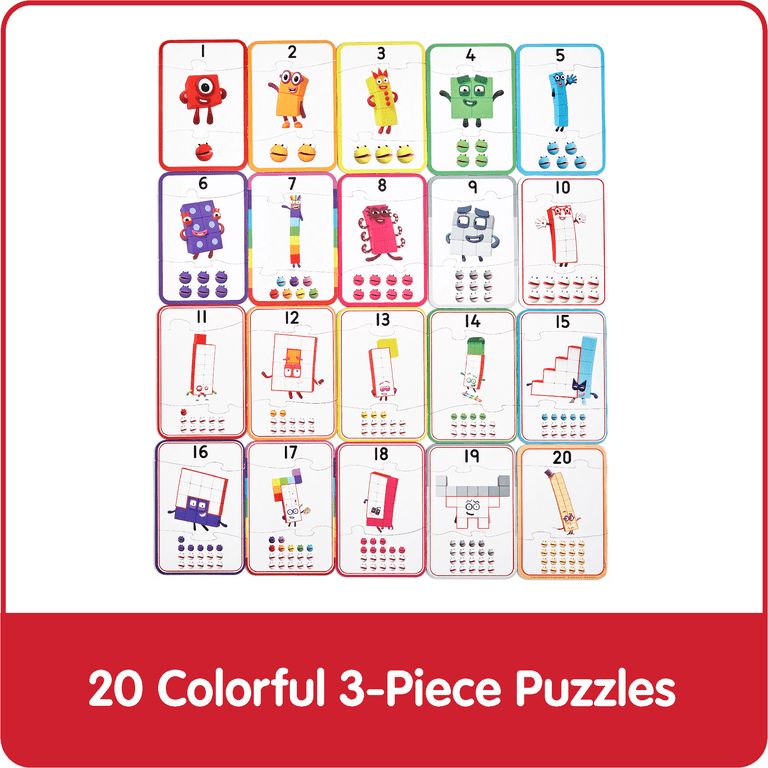 hand2mind Numberblocks® Counting Puzzle Set, Counting Math Toys