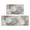 Grey and Gold Marble Pattern, variant on Blue and Gold Marble Pattern Anti Fatigue Kitchen Rugs Set Of 2, Non Slip Washable Decorative Floor Mats for Kitchen Sink Laundry, 17"x30" and 17"x47"