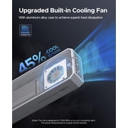 ORICO 40Gbps NVMe Enclosure USB4 External PCIe NVMe SSD Reader Built-in Cooling Fan 8TB Compatible with Thunderbolt 3/4 USB3.2/31/3.0(No Drive)