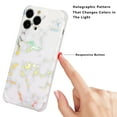 thumbnail image 3 of Allytech iPhone 12 & iPhone 12 Pro Case and Cover Marble, TPU Soft Rubber Silicone Anti-Fall Shockproof Skin for Women Girls Mens Cover for iPhone 12 Pro/iPhone 12 6.1 inch 2020, White Marble, 3 of 6