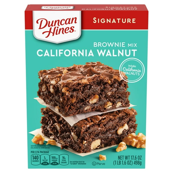 Duncan Hines Signature California Walnut Brownie Mix - 17.6 oz (Packaging Varies)