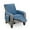 Blue/Black, variant on SUPPORT PLUS Reversible Large Recliner Chair Covers with Arms Extra Wide Recliner Cover with Pockets - Blue/Black