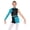 Light Blue, variant on vastwit Gymnastics Leotard for Girls Sequin Metallic Tumbling Unitard Color Block Dance Biketard Shorts Jumpsuit Hot Pink 10