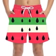 thumbnail image 2 of Girls and Boys Shorts Casual Printed Summer Beach Shorts Adjustable Waist Quick Ly Dry Swimming Board Shorts 3-14 Years, 2 of 8