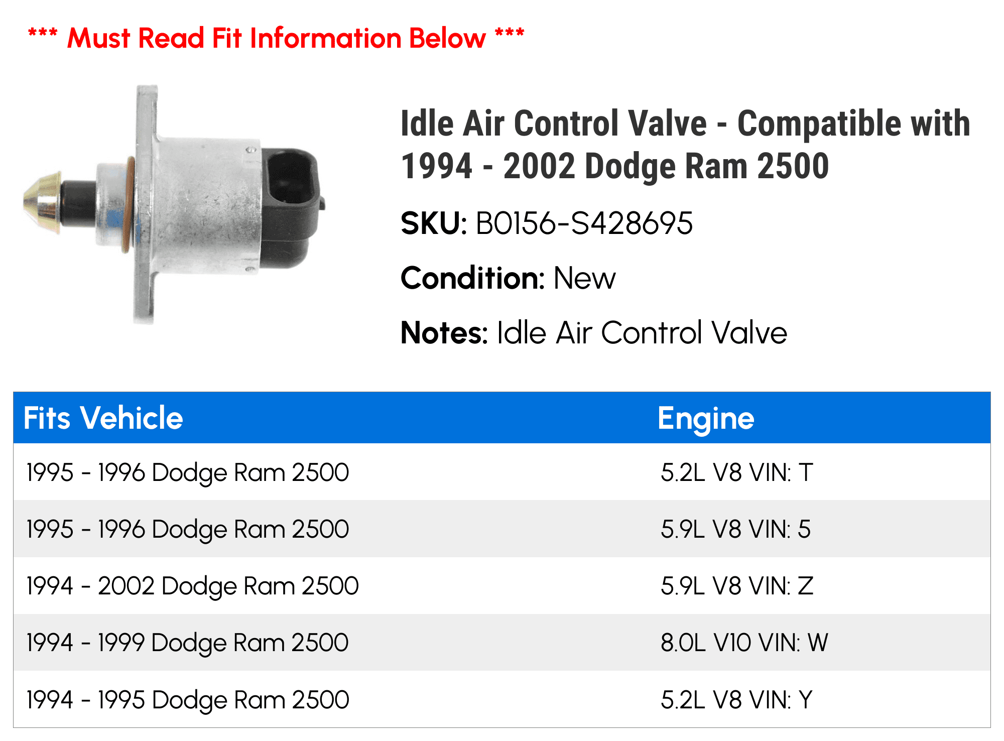 2002 dodge ram 1500 deals idle air control valve