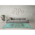 thumbnail image 3 of Ahgly Company Indoor Rectangle Persian Light Blue Traditional Area Rugs, 8' x 12', 3 of 4