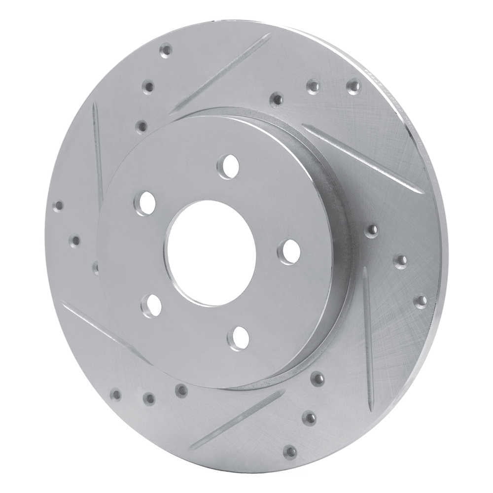 Dynamic Friction Company 631-20013L DFC Brake Rotor - Drilled And Slotted - Silver