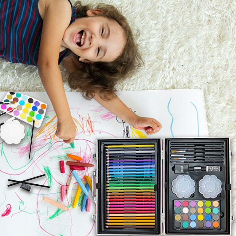 145pcs Kids Art Set Children Drawing Set Water Color Pen Crayon