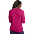thumbnail image 3 of Hanes-t-shirt à Manches Longues Col en V pour Femmes-O9142, 3 of 8