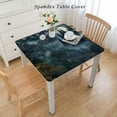 thumbnail image 2 of HAOXIT Halloween Tablecloth, Over Night Landscape Scary Forest, Dining Room Kitchen Rectangular Table Cover 44''x44'', 2 of 7
