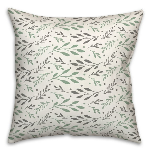 Creative Products Sage Vine Pattern 18x18 Spun Poly Pillow