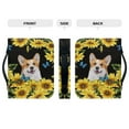 thumbnail image 4 of Xoenoiee Sunflower Corgi Pattern Faux Leather Bible Cover for Women Men Book Cover Bible Case Holder Checkbook Pens Study Journal Organizer Tote Church Library Bag Waterproof, L, 4 of 7