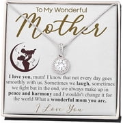Eternal hope Personalized Mother's Day Gift from Daughter or Son, Mom religious Necklace, Mother Message card with Necklace, Mom Gifs, for Mother