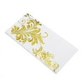 thumbnail image 6 of Balsa Circle 20 Pieces 13" x 13" Gold White Metallic Floral Paper Napkins, 6 of 7