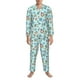 thumbnail image 3 of Balery Sea Shells 2 Pijama para Hombre de Dos Piezas con Manga Larga, Conjunto de Dormir y Descanso Suave con Bolsillos-Medium, 3 of 7
