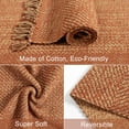 thumbnail image 4 of SUNDEREY 2'x5' Washable Runner Rug,2x5ft Bohemian Hallway Runner, Cotton Woven Reversible Entryway Rug, Modern Stain Resistant Boho Rug Low-Pile Throw Rug for ‎Dining Room Office,Red, 4 of 7