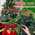 thumbnail image 6 of Christmas Artificial Pine Needles Fake Red Berry Stems Branches for DIY Craft Wreath Gift Home Xmas Party Decoration 60Pcs, 6 of 6