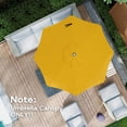 thumbnail image 5 of Abba Patio 9ft Lyon Outdoor Patio Umbrella Cover Replacement, 8 Ribs, Yellow, 5 of 5