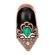 thumbnail image 2 of Dedal para coser, protector de dedos, anillo dedal, protector de dedos para coser, Bronce rojo, 2 of 9