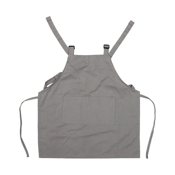 Unique Bargains 1 Set Kitchen Apron with Headband Cotton Apron for Cooking Small Waterproof Aprons Deep Gray