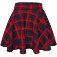 thumbnail image 1 of Women's Basic Flared Casual Mini Skate Skirt Versatile Stretchy, 1 of 3