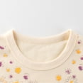 thumbnail image 4 of LYMAYTER Toddler Baby Girls Summer Short-Sleeve T-Shirt Kids Flower 100% Organic Cotton Tees Shirt Tops 1-8Y, 4 of 9