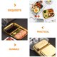 thumbnail image 4 of Plato de comida con compartimentos de acero inoxidable, plato de cena con dos rejillas, bandeja para servir alimentos, 4 of 7
