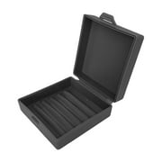 Elimeta Square Soap Dishes Holder for Shower Travel Soap Container with Lid Lightweight Waterproof Soap Box for Dr. Squatch Men's Soap Bar for Traveling Toiletry Gym Bathroom (Black) C33