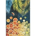 thumbnail image 6 of Unique Loom Outdoor Coastal Collection Area Rug - Citrus (4' 1" x 6' 1" Rectangle Multi/Blue), 6 of 8