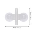 thumbnail image 2 of Shisuyan Isolation Clip For Aquarium Fish Tank White 5Pcs 3.14x2.36x0.79In, 2 of 8