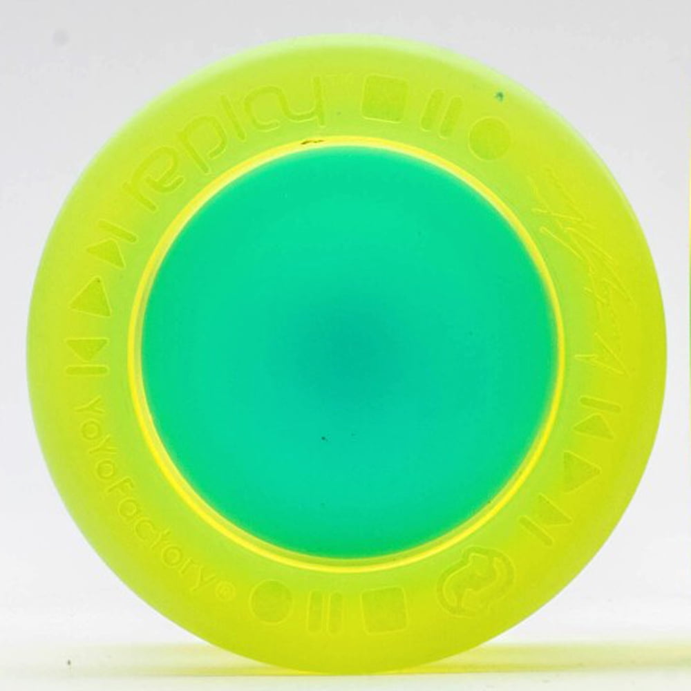 Replay Pro YoYo From The YOYOFACTORY (Glow Edge Yellow Aqua)