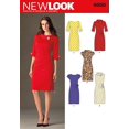 thumbnail image 1 of New Look Sewing Pattern 6000 Misses' Dresses, Size A (4-6-8-10-12-14-16), 1 of 4