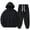 Black, variant on JHLZHS Mens Fall Clothing Slim Fit Male Solid Color Pullover Hooded Sweatshirt with Hooded Sports Hoodie and Casual Sweatpants Two Piece Set Sexy Cowboy Outfit for Men Oktoberfest Outfits Men Shirts