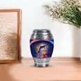 thumbnail image 7 of JAGASY Dolphin Funeral Small Urn for Ashes for Men, Purple Urns for Ashes Keepsake, Colorful Decorative Urns for Sister, Coral Reef Cremation Urn for Brother, (3 Inch), 7 of 7