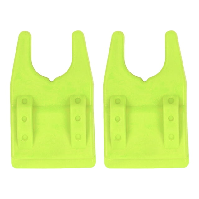 Visland 1 Pair Silicone Bucket Fishing Rod Holder Portable Lightweight Non-slip U-shaped Clamp-on Lure Container Bucket Fishing Pole Rest Rack Raft Fishing Accessories