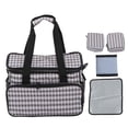 thumbnail image 1 of Bolsa de viaje para mascotas transpirable y resistente a salpicaduras bolsa portátil de almacenamiento de viajes para gatos y perros, con 2 contenedores de alimentos para acampar a pie, 1 of 10