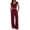 Z41 Wine, variant on Mifsaly 2 Piece Vacation Sets for Women Ribbed Square Neck Crop Top and Drawstring Wide Leg Pants Summer Casual Cozy Daily Wear Travel Matching Lounge Outfits with Pockets Pink,XXL